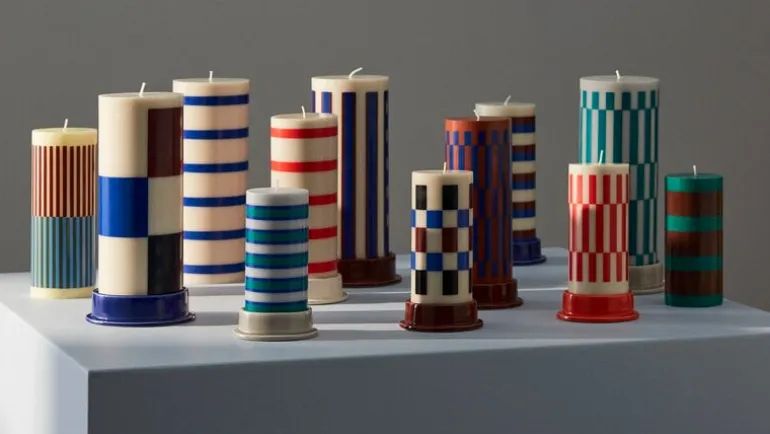 HAY Column ljus, S, grön - brun