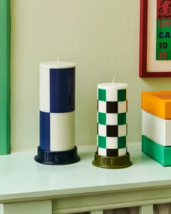 HAY Column ljusstake, stor, midnattsblå