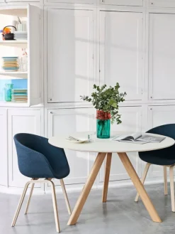 HAY CPH20 2.0 bord, 120 cm, lackad ek - vit laminat