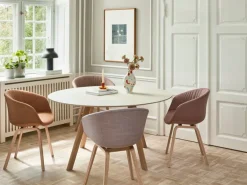 HAY CPH25 2.0 bord, 140 cm, lackad ek - linoleum, off-white