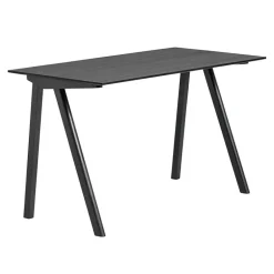 HAY CPH90 2.0 skrivbord, 130 x 65 cm, svart ek - svart ekfaner