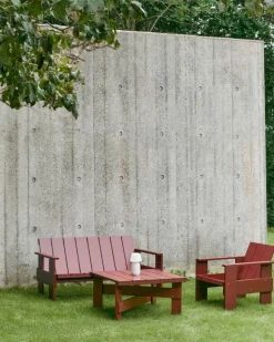 HAY Crate lågt bord, 75,5 x 75,5 cm, iron red