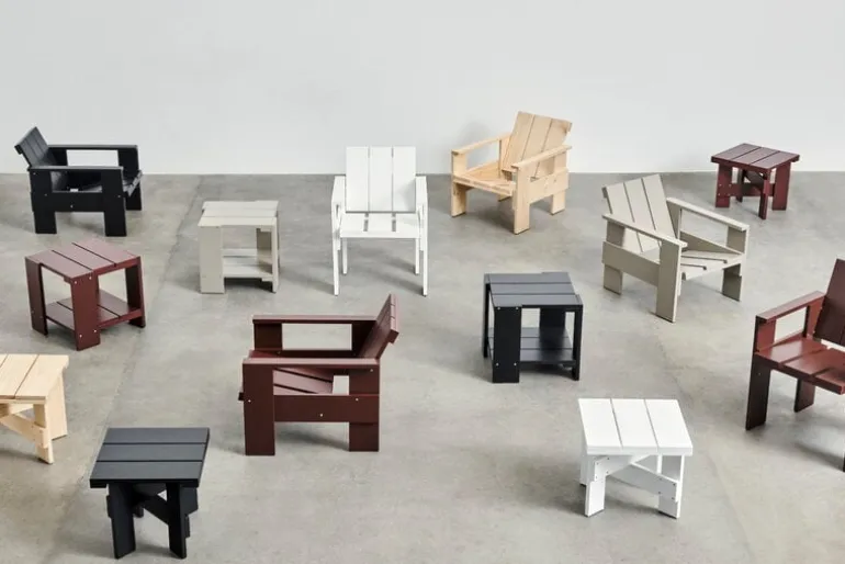 HAY Crate sidobord, 49,5 x 49,5 cm, vit