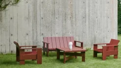 HAY Crate soffa, iron red