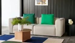 HAY Ethan Cook Flat Works matta, 200 x 300 cm, persikogrön rutig