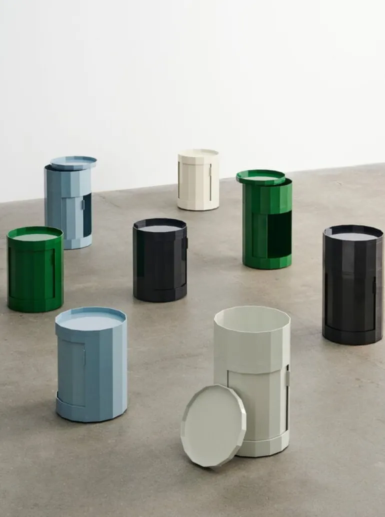 HAY Facet, skåp, högt, antracit