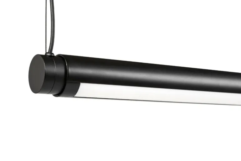 HAY Factor Linear taklampa, Diffused 1500, mjuk svart