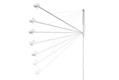 HAY Fifty-Fifty vägglampa, cream white