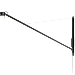 HAY Fifty-Fifty vägglampa, soft black