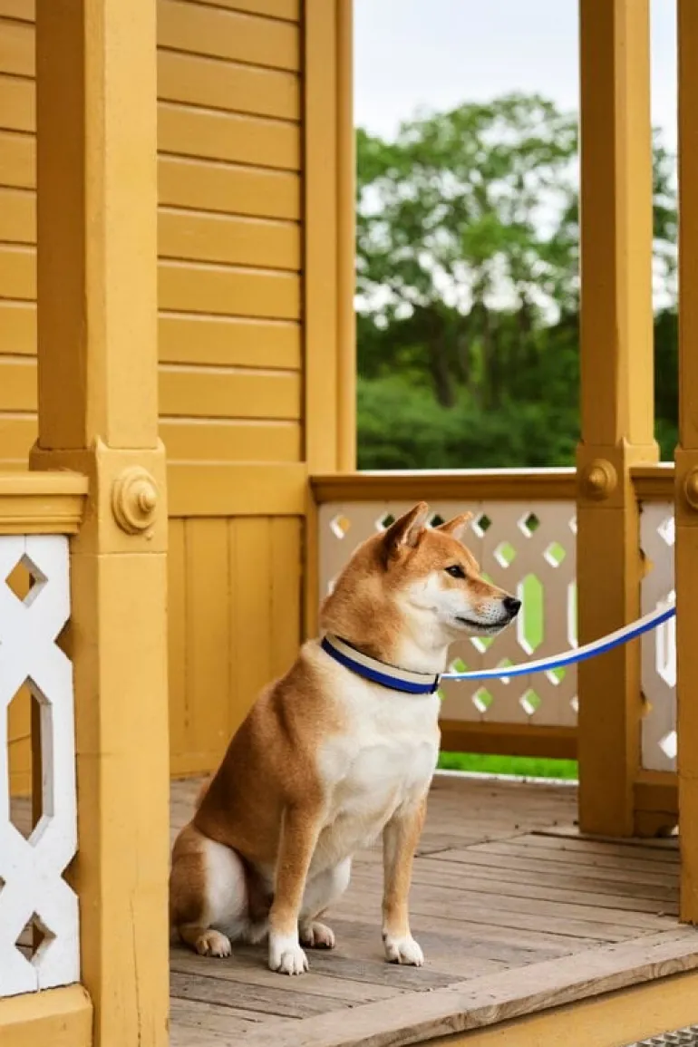 HAY HAY Dogs koppel, platt, M–L, blå - naturvit