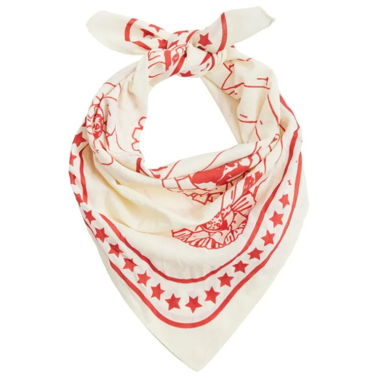HAY HAY Dogs scarf, 55 x 55 cm, naturvit