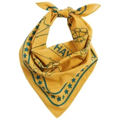 HAY HAY Dogs scarf, 55 x 55 cm, ockra