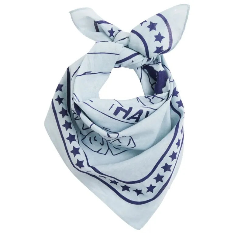 HAY HAY Dogs scarf, 55 x 55 cm, ljusblå