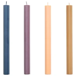 HAY Hexagon ljus, 4-pack, mörk