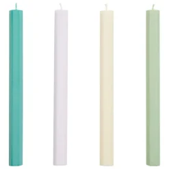 HAY Hexagon ljus, 4-pack, pastell