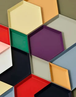 HAY Kaleido bricka XS, dammig blå