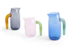 HAY Kanna med grönt handtag, L, rosa