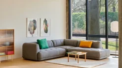 HAY Kofi bord 60 x 60 cm, lackerad ek - transparent glas