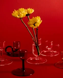 HAY Ljusstake Tiny, böjd, grå