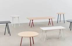 HAY Loop Stand bord, 200 cm, rödbrun - lackerad ek