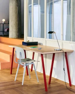 HAY Loop Stand bord, 160 cm, rödbrun - lackerad ek