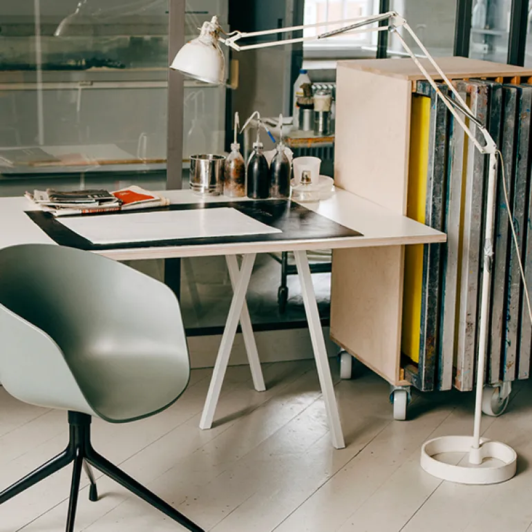 HAY Loop Stand bord 160 cm, vit