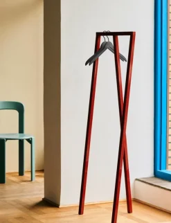 HAY Loop Stand Hall klädhängare, rödbrun