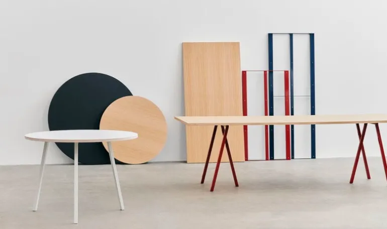 HAY Loop Stand runt bord 120 cm, svart