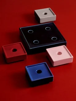 HAY Mattone ljusstake, liten, röd