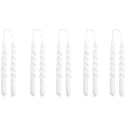 HAY Mini Swirl ljus, 10-pack, vit