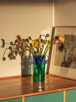 HAY Moroccan vas, L, blå - grön