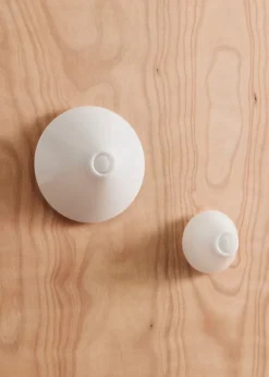 HAY Ono taklampa, fast installation, 20 cm, vit opalakryl