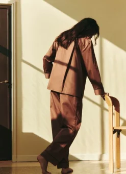 HAY Outline pyjamas, långärmad, mjölkchoklad