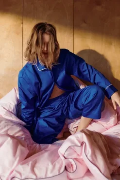 HAY Outline pyjamasbyxor, ljusblå