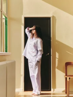 HAY Outline pyjamas-skjorta, långärmad, lavendel