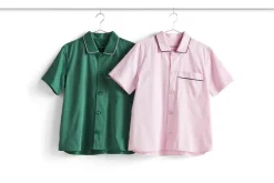 HAY Outline pyjamaströja, kortärmad, smaragdgrön