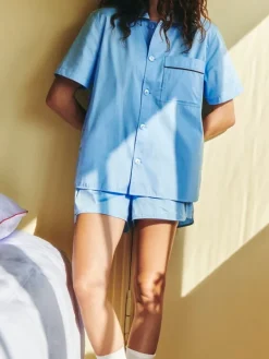 HAY Outline pyjamaströja, kortärmad, ljusbå