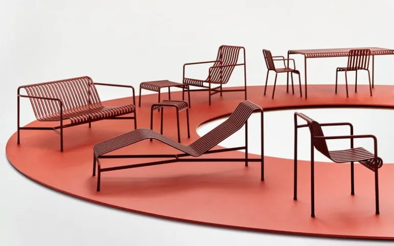 HAY Palissade bord, 170 x 90 cm, iron red