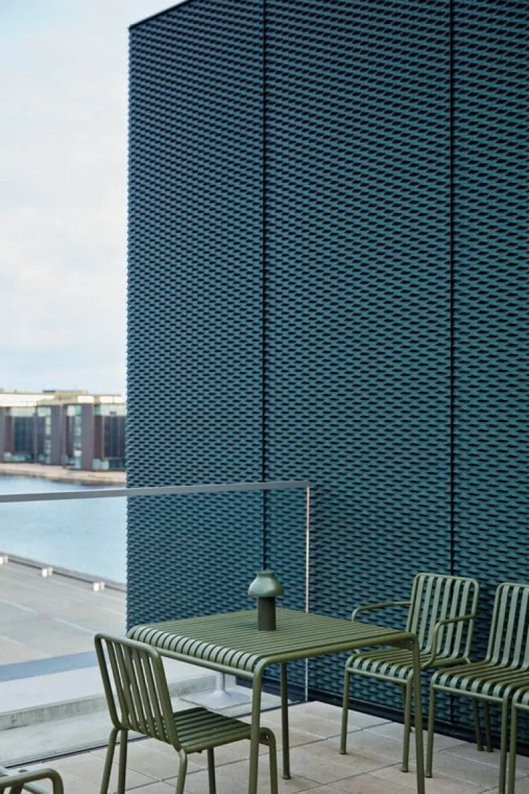 HAY Palissade bord, 82,5 x 90 cm, oliv