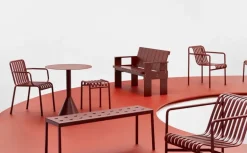 HAY Palissade Cone bord, 70 cm, iron red