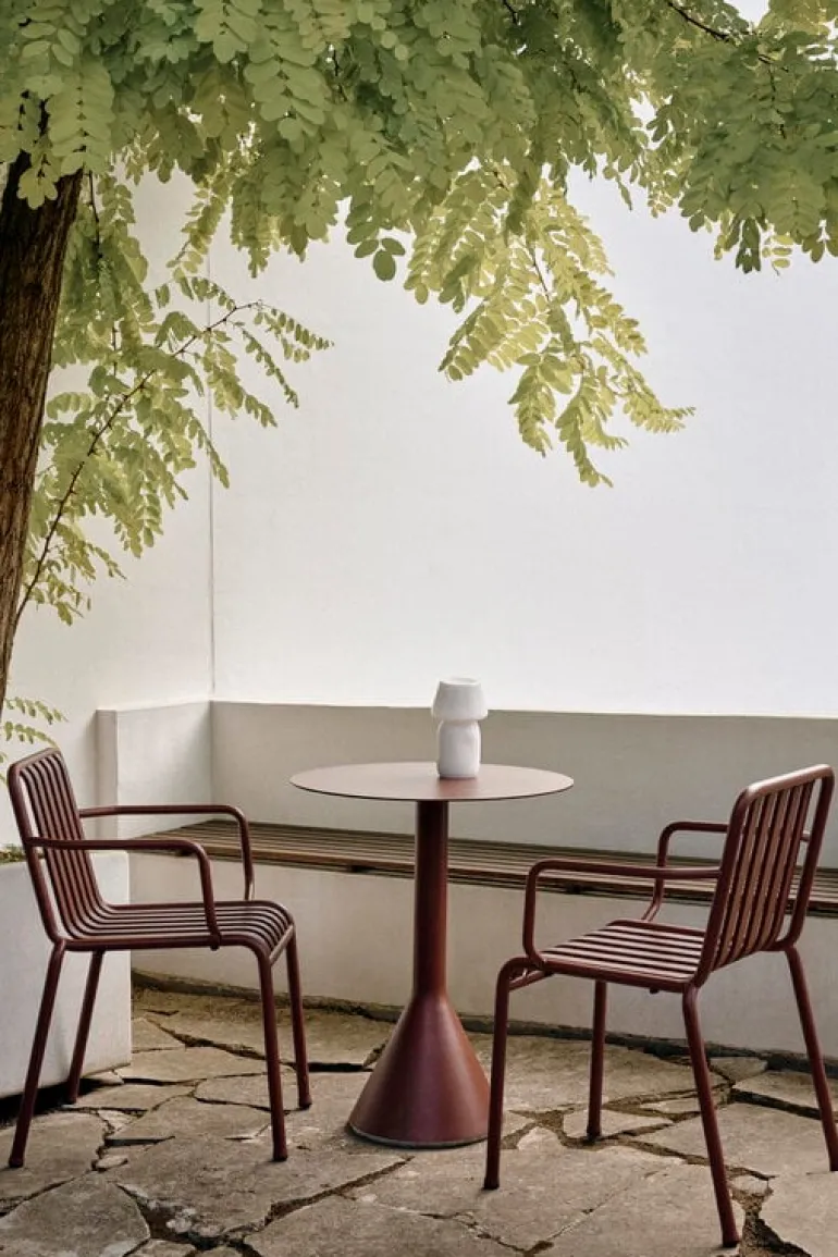 HAY Palissade Cone bord, 70 cm, iron red