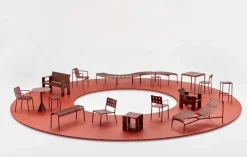 HAY Palissade fotpall, iron red