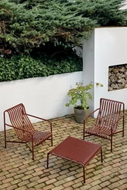 HAY Palissade fåtölj, hög, iron red