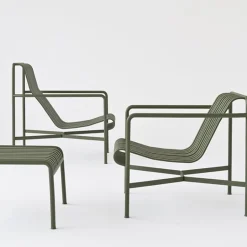 HAY Palissade fåtölj, hög, oliv