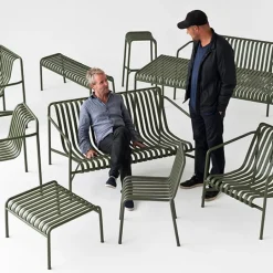 HAY Palissade fåtölj, hög, oliv