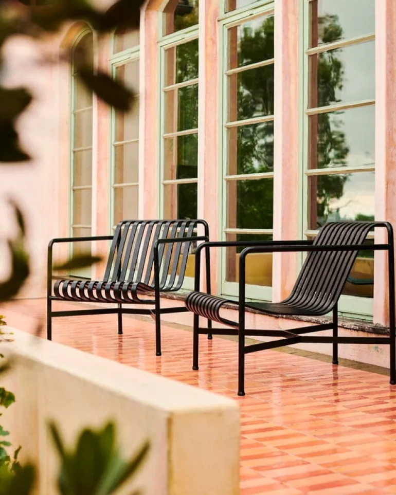 HAY Palissade fåtölj, låg, antracit