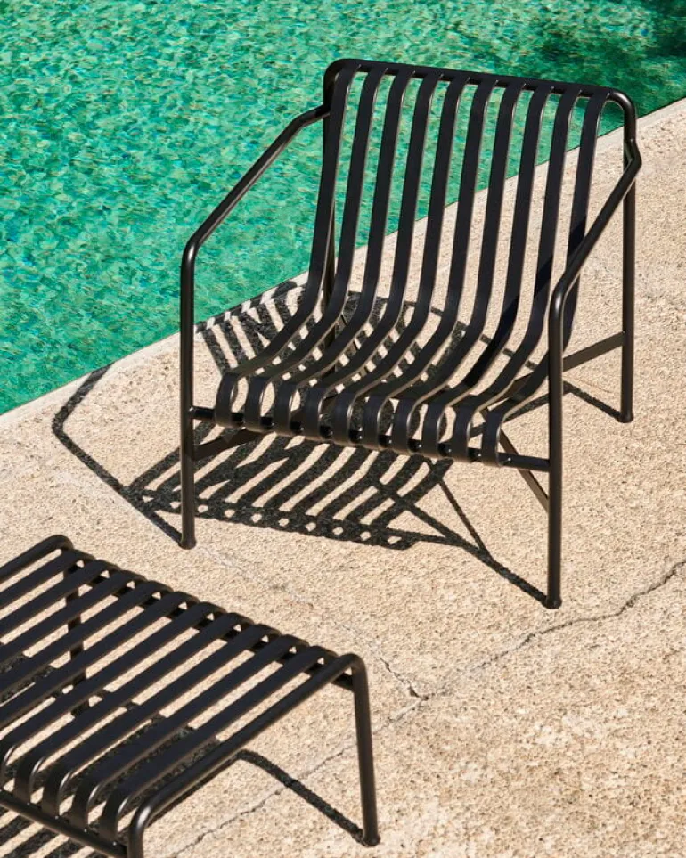 HAY Palissade fåtölj, låg, antracit