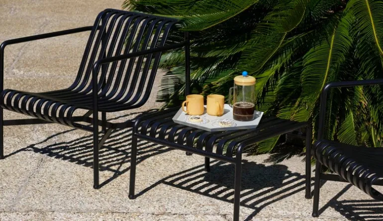 HAY Palissade fåtölj, låg, antracit