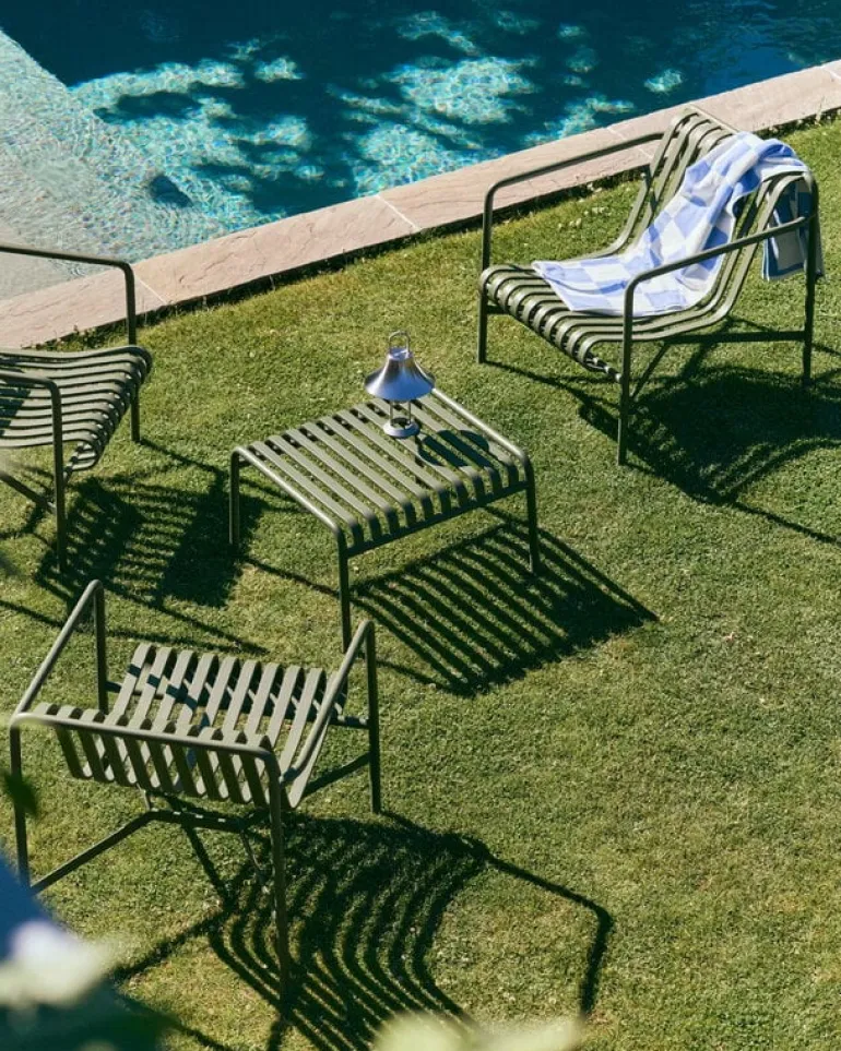 HAY Palissade fåtölj, låg, oliv