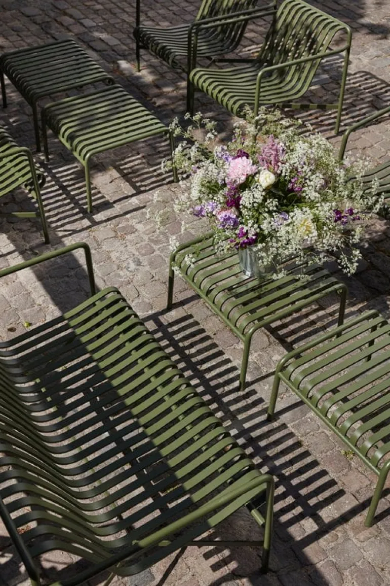 HAY Palissade fåtölj, låg, oliv